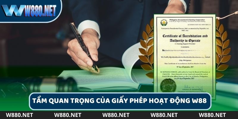 Nhận biết tầm quan trọng của giấy phép hoạt động tại nhà cái